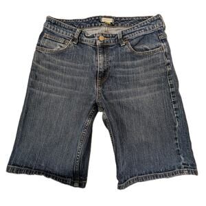 Women's Garnet Hill Denim Jean Shorts Knee Length Size 4